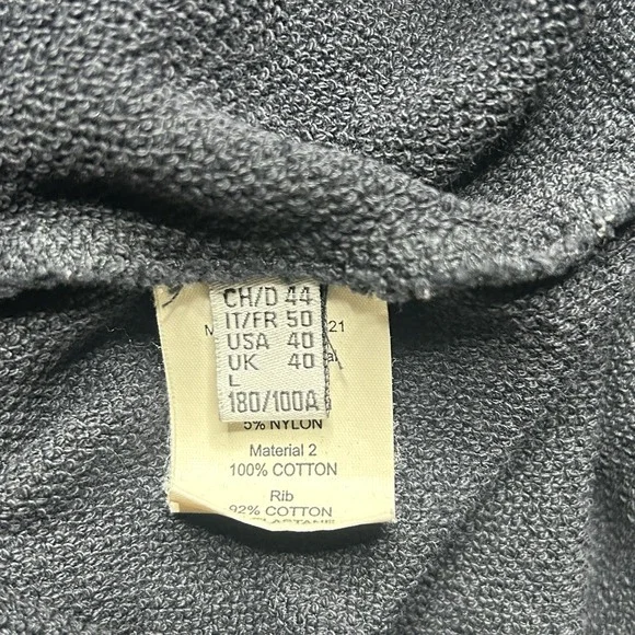 Bally 1851 Hoodie Mens Large Navy Pullover Logo Stripe Quite Luxury Sweatshirt - Picture 6 of 10